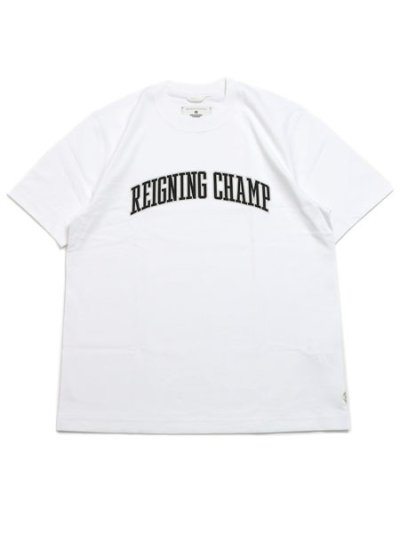 画像1: 【送料無料】REIGNING CHAMP MW JERSEY COLLEGIATE STANDARD TEE WH/BK