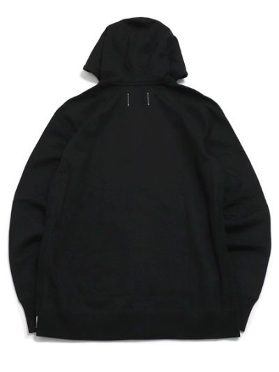 画像2: 【送料無料】REIGNING CHAMP MIDWEIGHT TERRY SLIM ZIP HOODIE BLACK