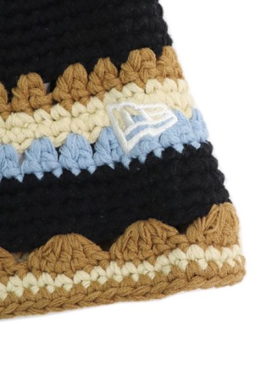 画像4: NEW ERA CROCHET KNIT BUCKET TSD BORDER BLUE