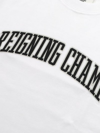 画像3: 【送料無料】REIGNING CHAMP MW JERSEY COLLEGIATE STANDARD TEE WH/BK