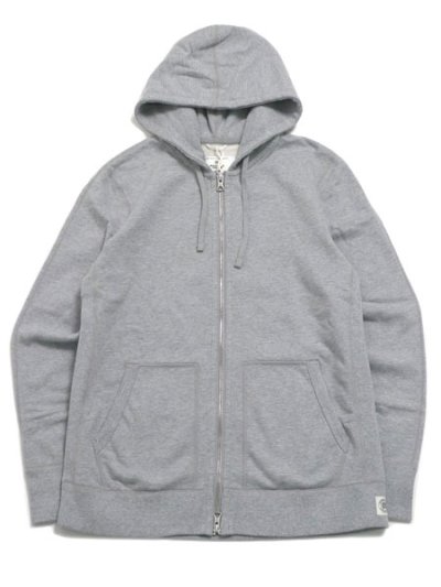 画像1: 【送料無料】REIGNING CHAMP MIDWEIGHT TERRY SLIM ZIP HOODIE HTR GREY