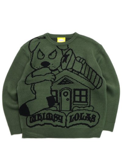 画像1: 【送料無料】WHIMSY SOCKS LOLAS BLOOD SWEATER OLIVE