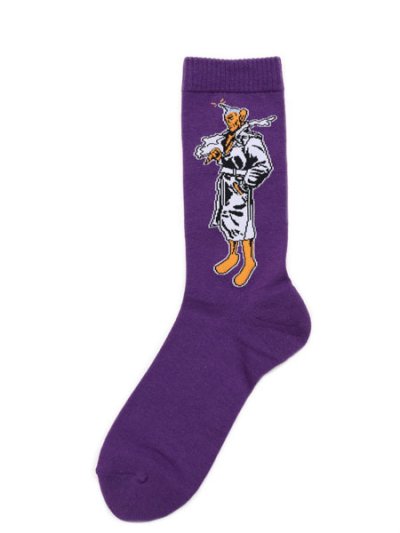 画像1: WHIMSY SOCKS PEEPO-SAN SOCKS PURPLE