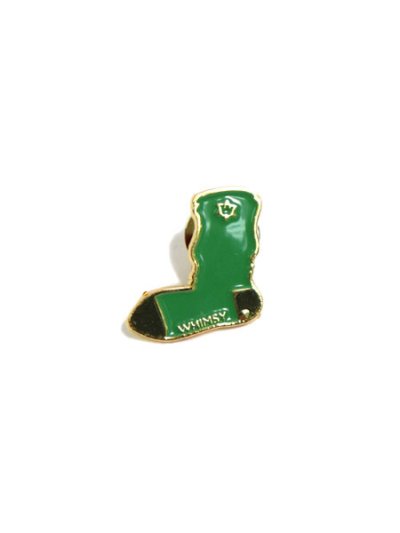 画像1: WHIMSY SOCKS TRADEMARK PIN GREEN