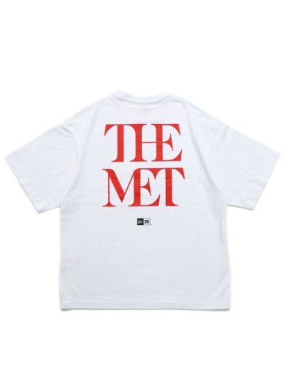 画像1: NEW ERA THE MET OVER SIZED COTTON TEE WHITE