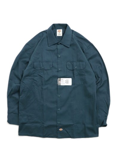 画像1: DICKIES L/S WORK SHIRT-AIRFORCE BLUE