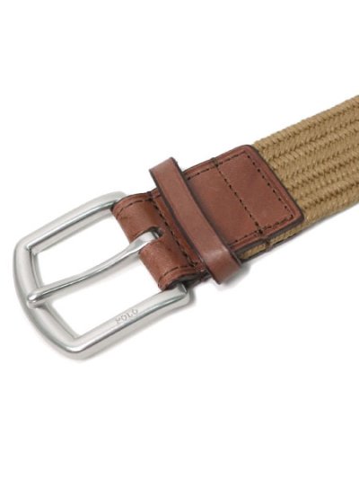 画像2: 【送料無料】POLO RALPH LAUREN 34MM BRAIDED FABRIC STRETCH BELT