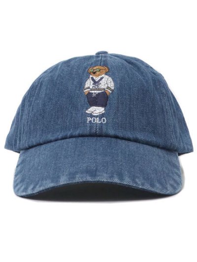 画像2: 【送料無料】POLO RALPH LAUREN HERITAGE ICON BEAR DENIM SPORT CAP