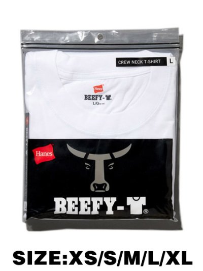 画像1: Hanes BEEFY TEE 1P CREW NECK