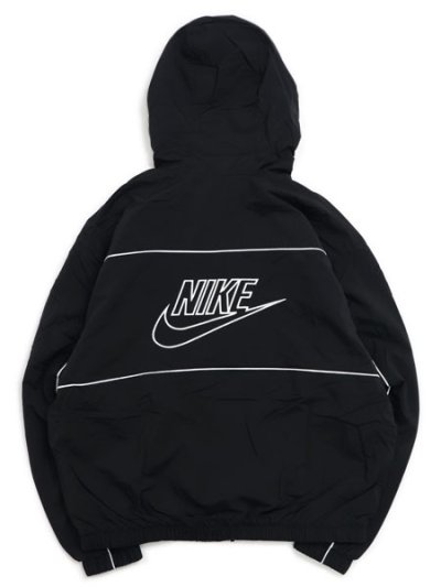 画像2: 【送料無料】NIKE CLUB ATHLETE HOOD JACKET-BLACK/WHITE