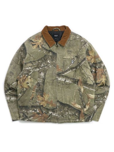 画像1: 【送料無料】HUF REALTREE MEGABLAST WORK JACKET DESERT