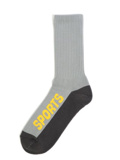 画像1: INTERBREED IB SPORTS LOGO SOCKS GREY