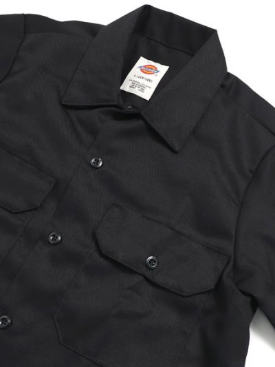 画像3: 【KIDS】DICKIES BOYS S/S WORK SHIRT-BLACK