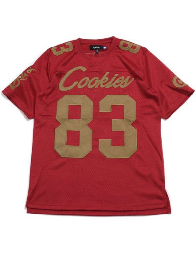 画像1: 【送料無料】COOKIES CLOTHING LEGACY FOOTBALL JERSEY SS KNIT RED