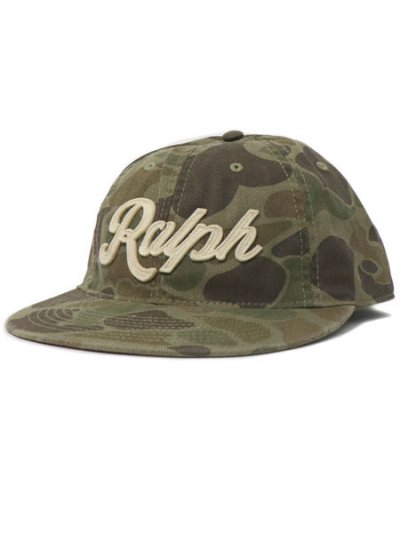 画像1: 【送料無料】POLO RALPH LAUREN AUTHENTIC HERRINGBONE BASEBALL CAP