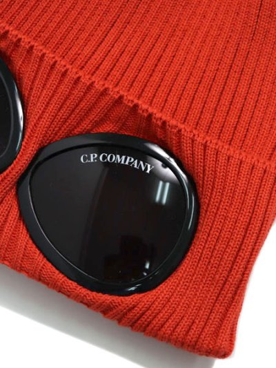 画像3: 【送料無料】C.P.COMPANY COTTON GOGGLE BEANIE POINCIANA