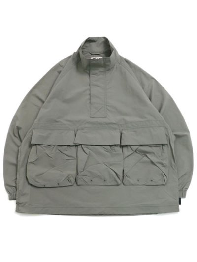 画像1: 【送料無料】SNOW PEAK NYLON TUSSAH ANORAK LIGHT OLIVE