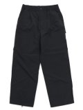 【送料無料】SNOW PEAK NYLON TUSSAH UTILITY STORAGE PANTS BLACK