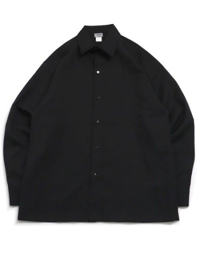 画像1: CALTOP PLAIN L/S WORK SHIRT BLACK