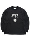 【送料無料】ICECREAM FOOTBALL LS SHIRT BLACK