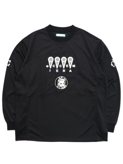 画像1: 【送料無料】ICECREAM FOOTBALL LS SHIRT BLACK