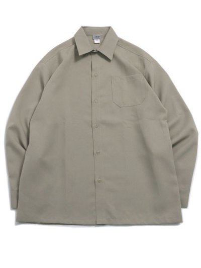 画像1: CALTOP PLAIN L/S WORK SHIRT KHAKI