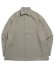 画像1: CALTOP PLAIN L/S WORK SHIRT KHAKI (1)