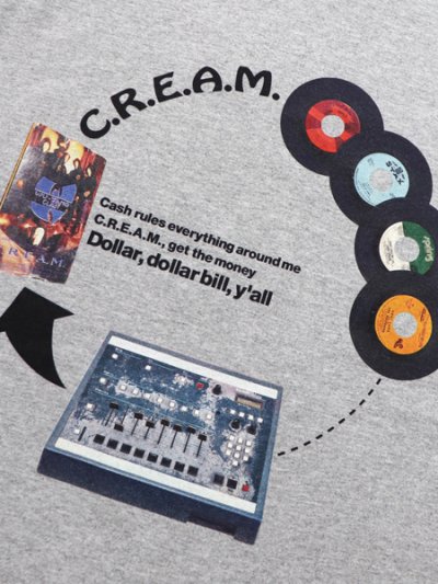 画像3: Rap Attack C.R.E.A.M. L/S TEE HEATHER GRAY