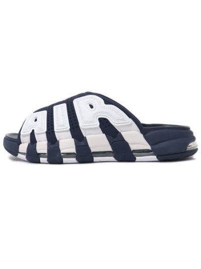 画像1: 【送料無料】NIKE AIR MORE UPTEMPO SLIDE NAVY/U RED