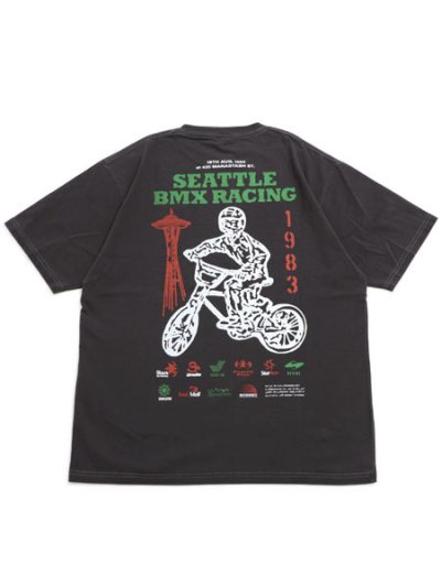 画像1: MANASTASH PUMICE TEE BMX BLACK