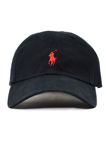 ralph lauren black and red cap