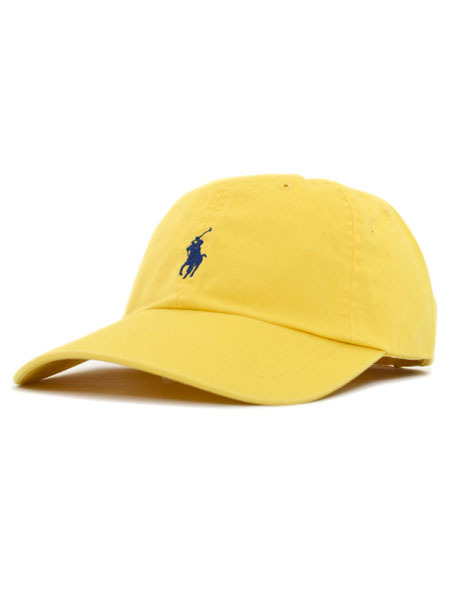 yellow polo cap