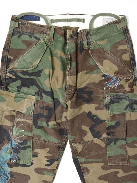 polo ralph lauren slim fit camo cargo pant