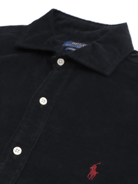 ralph lauren black corduroy shirt