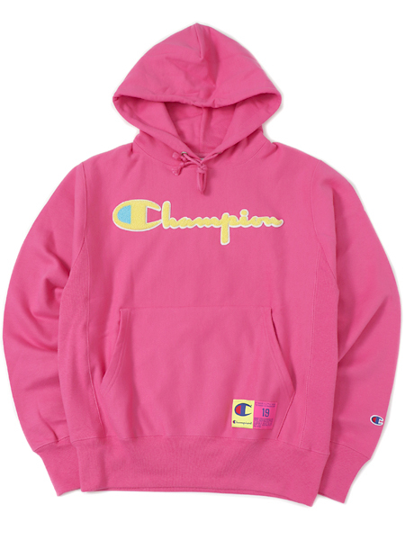 reef pink champion hoodie