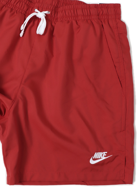 red and white nike shorts