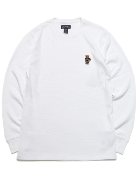 POLO RALPH LAUREN ACTIVE BEAR L/S THERMAL WHITE - FIVESTAR