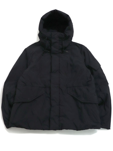 【送料無料】Ten-c PADDED RAIN SHORT PARKA BLACK