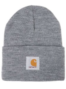 画像1: CARHARTT ACRYLIC WATCH HAT-HEATHER GREY (1)