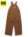 画像1: 【KIDS】CARHARTT KIDS CHILD CANVAS BIB OVERALL-C.BROWN (1)