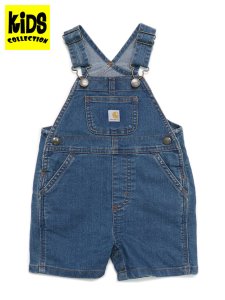 画像1: 【KIDS】CARHARTT KIDS RUGGED FLEX LOOSE DNM SHORTALL-MDW (1)