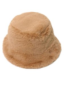 画像1: MILSA M FUR BUCKET HAT BEIGE (1)