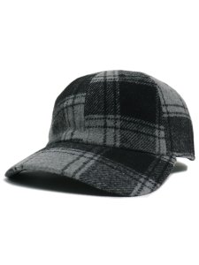 画像1: NEW HATTAN WOOL POLYESTER BLEND CAP PLAID (1)