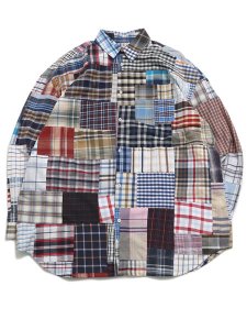 画像1: 【SALE】MR.REMAKE MAN REMAKE PATCHWORK L/S SHIRT ASSORT (1)