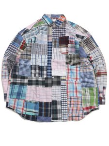 画像1: 【SALE】MR.REMAKE MAN REMAKE PATCHWORK L/S SHIRT ASSORT (1)