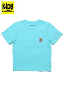 画像1: 【KIDS】CARHARTT KIDS CHILD SS POCKET TEE-GULF BLUE (1)