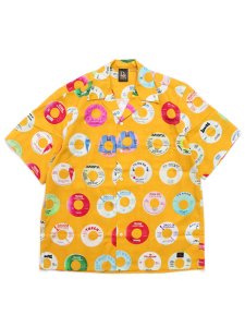 画像1: 【送料無料】Rap Attack BOOTLEG RAP 45'S HALF SLV SHIRT MUSTARD (1)