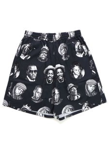 画像1: Rap Attack LEGENDS RAPPER SHORTS BLACK (1)