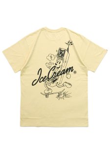 画像1: 【SALE】ICECREAM KICK ROCKS TEE ITALIAN STRAW (1)