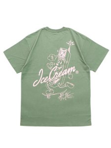 画像1: 【SALE】ICECREAM KICK ROCKS TEE SEA SPRAY (1)